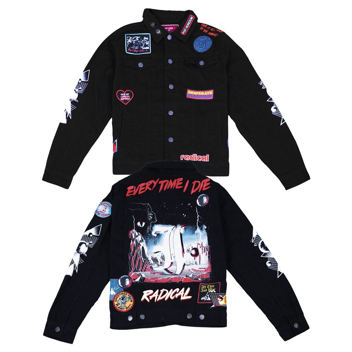 RADICAL DENIM JACKET (BLACK)